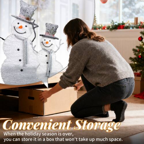 Convenient Storage  
When the holiday season is over, you can store it in a box that won't take up much space.