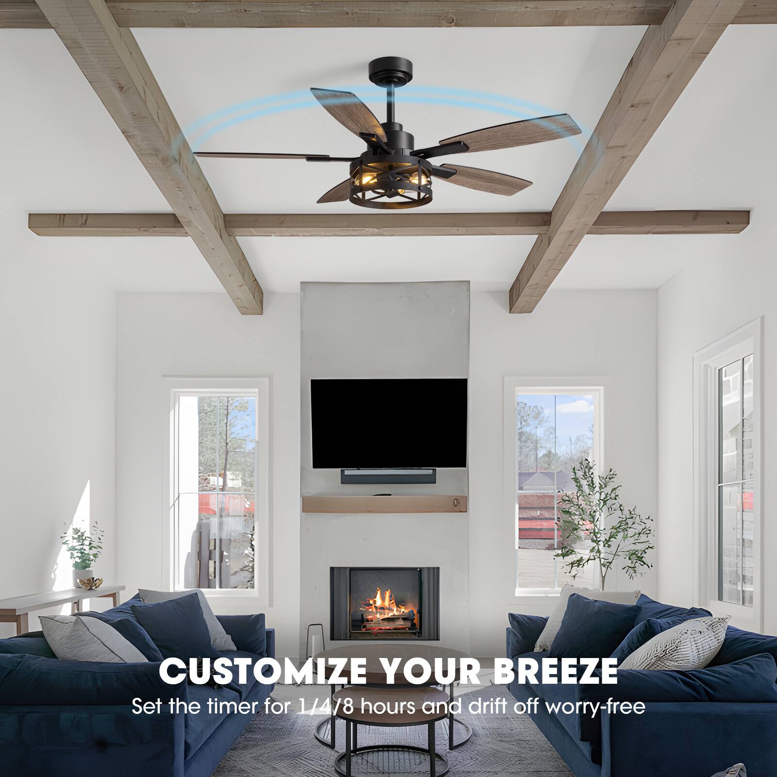 CUSTOMIZE YOUR BREEZE  
Set the timer for 1/4/8 hours and drift off worry-free