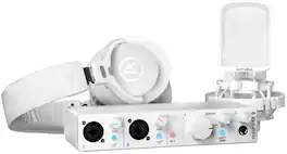 Arturia - MiniFuse Recording Pack, White with EF1 Headphones and CM1 Microphone