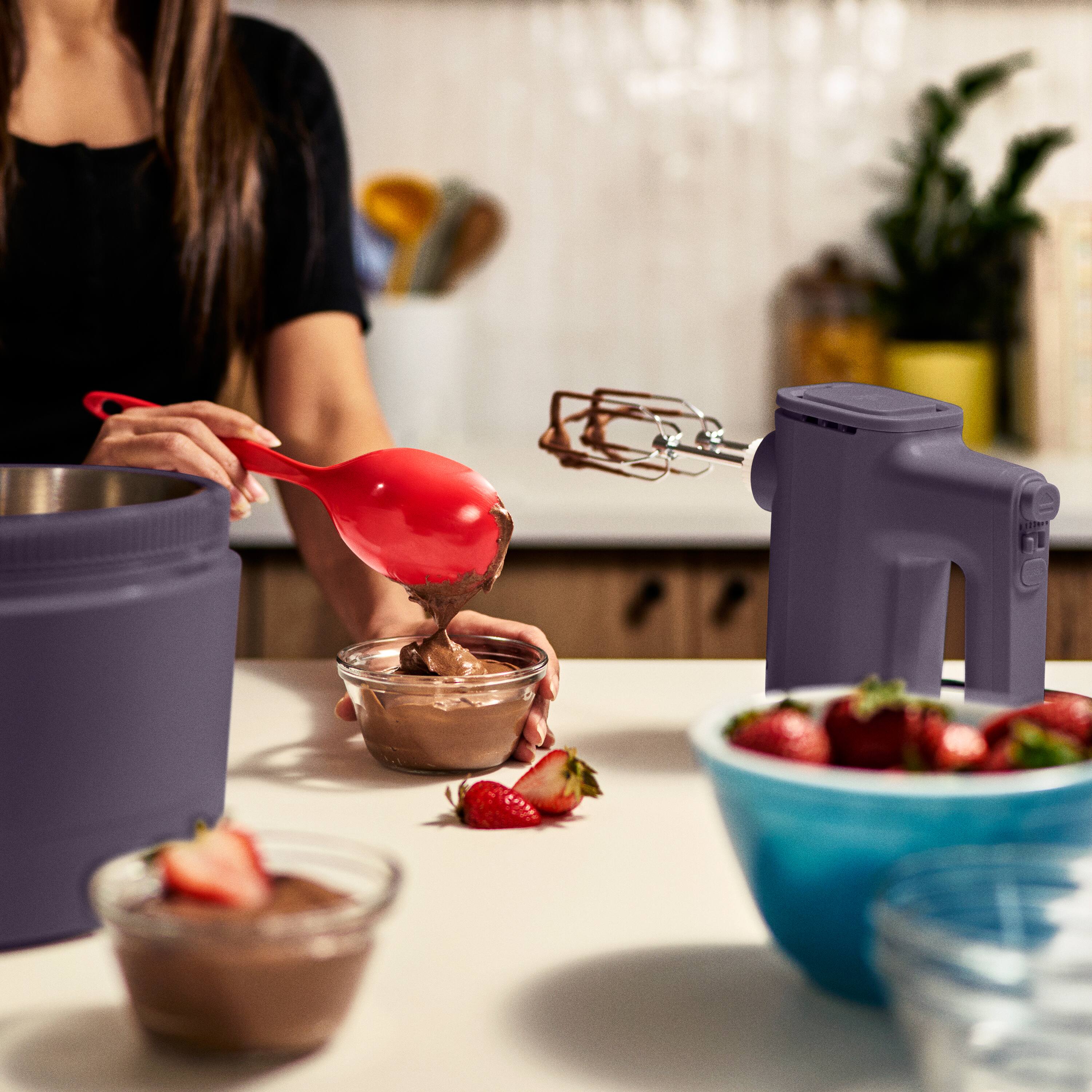 Alt View 8. Bella - 3.5-qt. Hand & Stand Mixer - Plum.