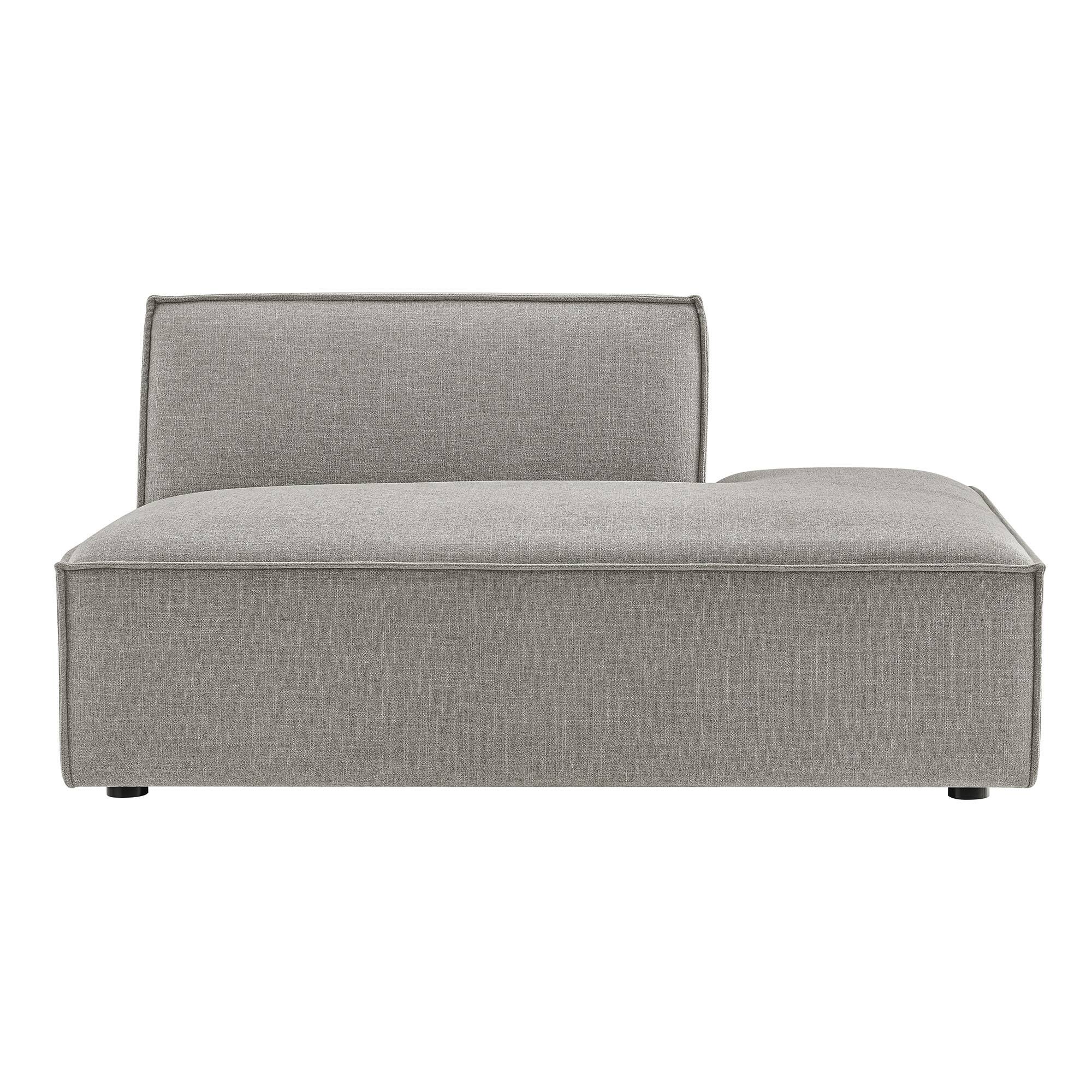Alt View 6. Modway - Restore Performance Fabric Upholstered Right-Facing Armless Modular Chaise by Modway - Pewter.