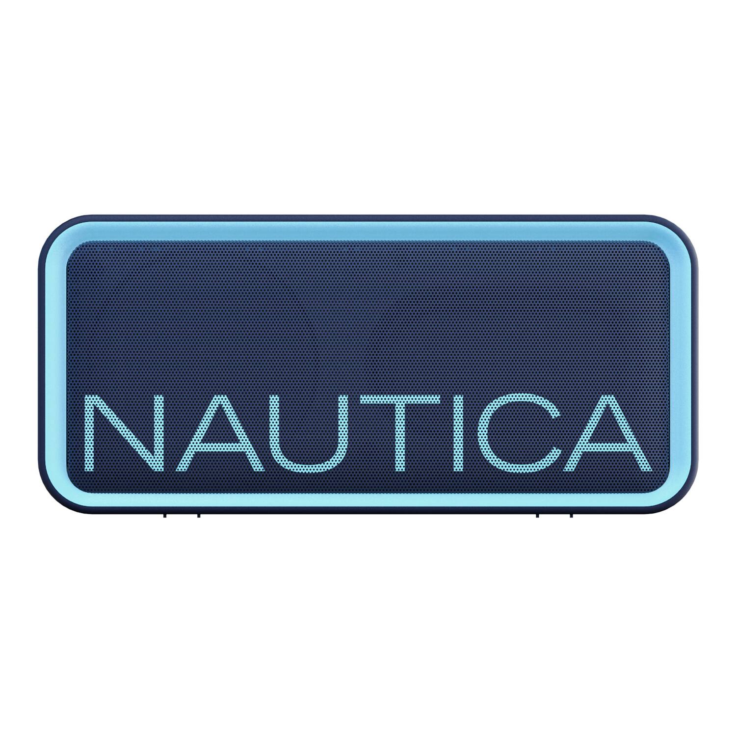 Left. Nautica - Nautica SP100 True Wireless Outdoor Speaker, IPX5 Waterproof Bluetooth Speaker with 2-Hour Quick Charge & 30-Day Standby - Navy-Blue.
