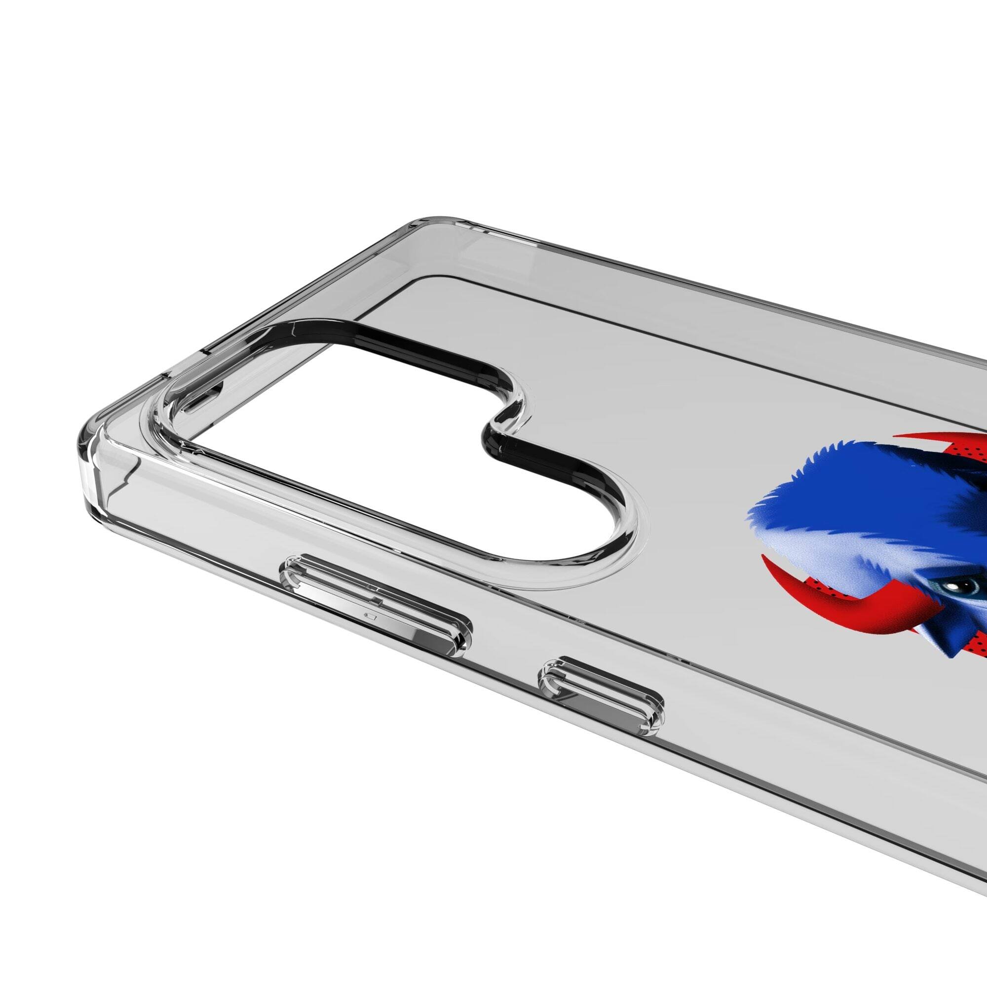 Alt View 2. Keyscaper - Buffalo Bills Galaxy Clear Case - S23 - Multicolor.