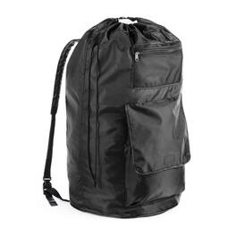Whitmor - Duraclean Polyester Collapsible Laundry Bag - Black
