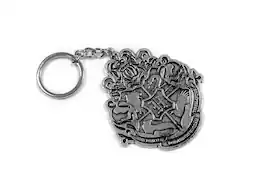 Harry Potter - Hogwarts Crest 3 Inch Diecast Keychain - Silver