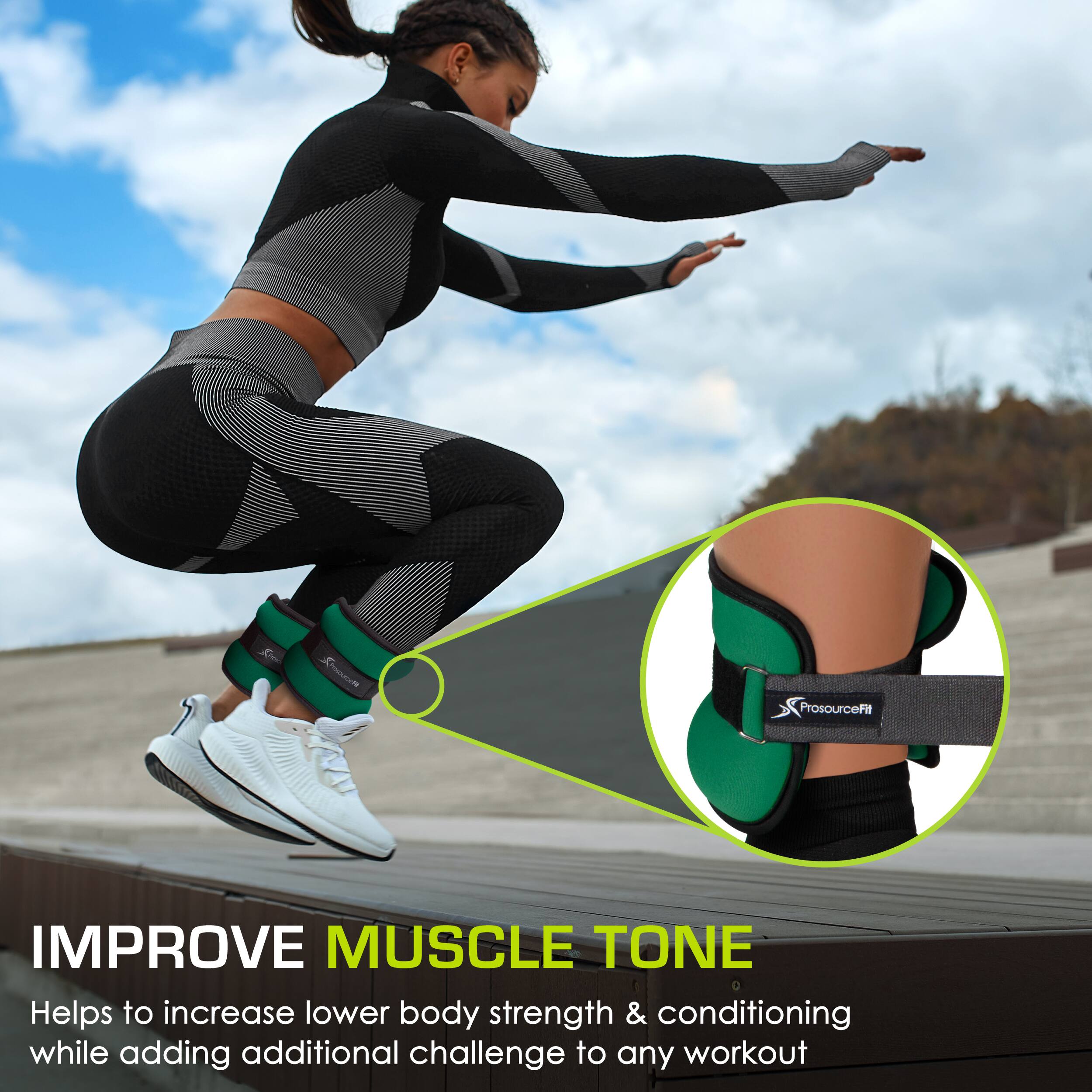 D T IMPROVE MUSCLE TONE Helps to increase lower body strength & conditioning while adding additional challenge to any workout