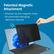 Patented Magnetic Attachment
Attaches via slim magnetic strips
No potentially damaging adhesives required