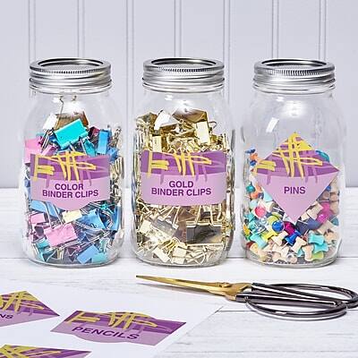 COLOR BINDER CLIPS  
GOLD BINDER CLIPS  
PINS  
PENCILS