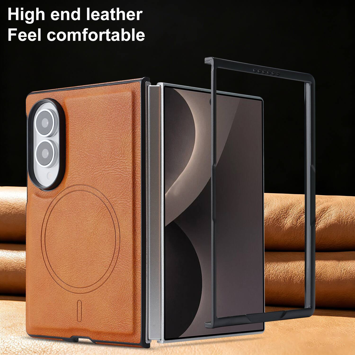 High end leather  
Feel comfortable