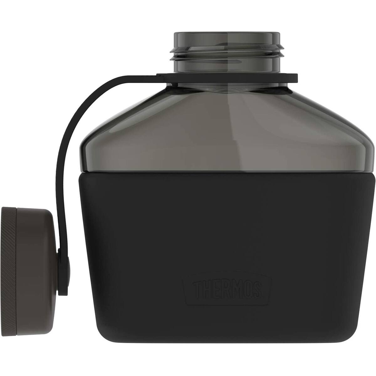 Alt View 2. Thermos - Thermos 32 oz. Alta Hard Plastic Canteen w/ Silicone Sleeve - Espresso Black - Espresso Black.
