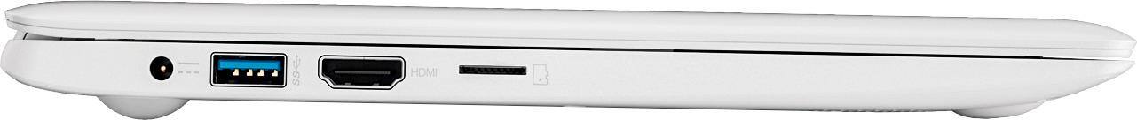 Alt View 15. Lenovo - Ideapad 110s 11.6" Laptop - Intel Celeron - 2GB Memory - 32GB eMMC Flash Memory - White.