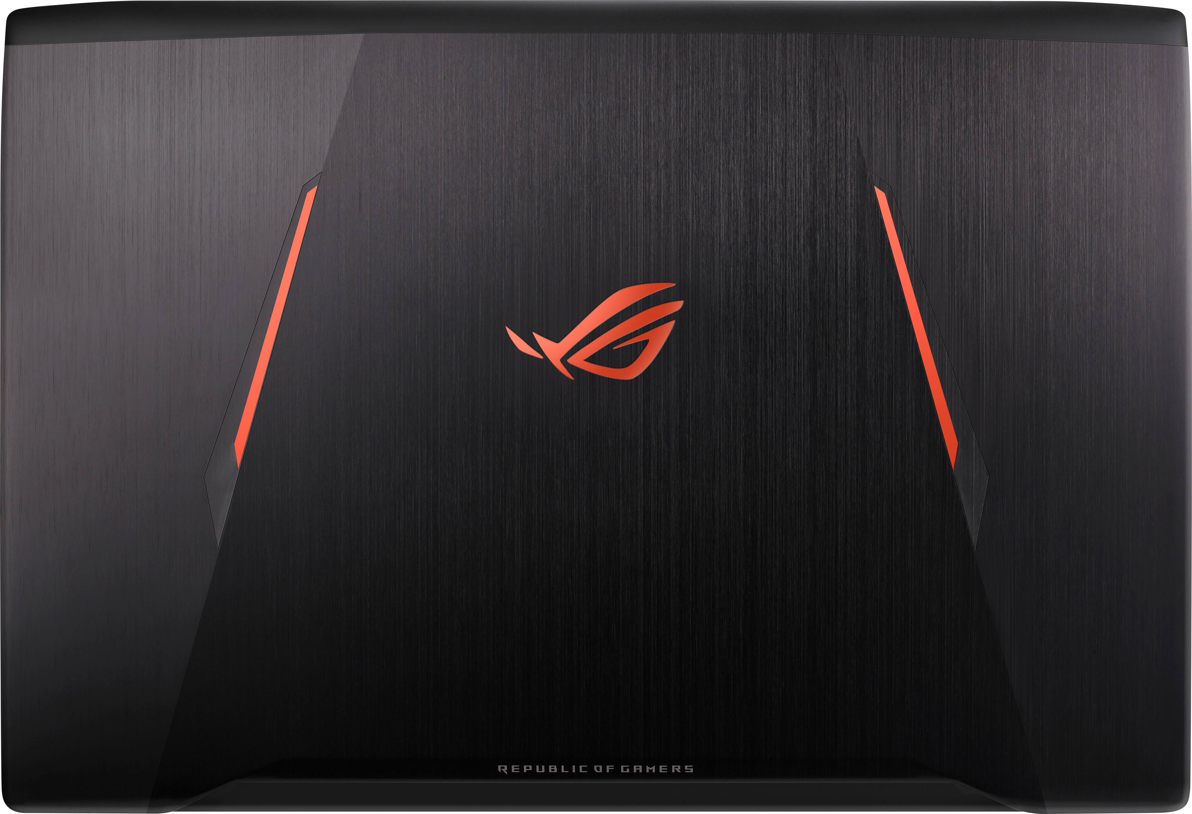 Alt View 3. ASUS - 17.3" Laptop - Intel Core i7 - 12GB Memory - NVIDIA GeForce GTX 1060 - 1TB Hard Drive + 128GB Solid State Drive - Black Anodized Aluminum.