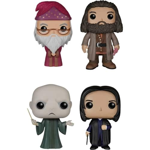 Funko - Harry Potter Pop! Movie Vinyl Collectors Set: Albus Dumbledore, Rubeus Hagrid, Lord Voldemort, Severus Snape