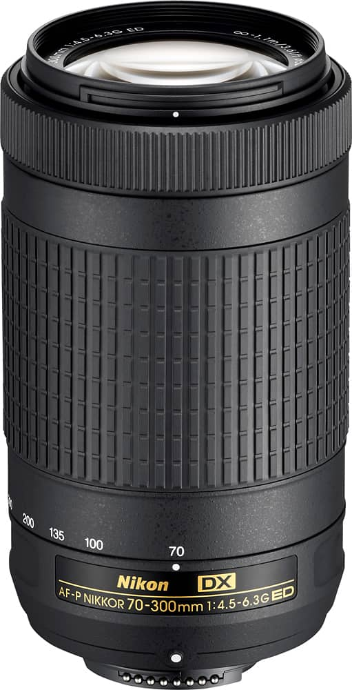 Nikon Af P Dx Nikkor 70 300mm F 4 5 6 3g Ed Telephoto Zoom Lens For Aps C F Mount Cameras Black 061 Best Buy