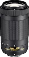 Nikon - AF-P DX NIKKOR 70-300mm f/4.5-6.3G ED Telephoto Zoom Lens for Nikon APS-C F-mount cameras - Black - Front_Zoom
