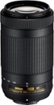Front Zoom. Nikon - AF-P DX NIKKOR 70-300mm f/4.5-6.3G ED VR Telephoto Zoom Lens for APS-C F-mount cameras - Black.