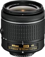 Nikon - AF-P DX NIKKOR 18-55mm f/3.5-5.6G VR Zoom Lens for APS-C F-mount cameras - Black - Front_Zoom