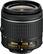 Front. Nikon - AF-P DX NIKKOR 18-55mm f/3.5-5.6G VR Zoom Lens for APS-C F-mount cameras - Black.