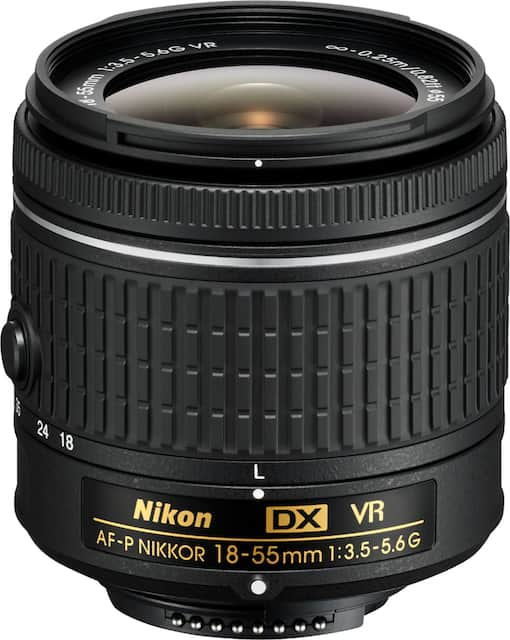 Nikon Af P Dx Nikkor 18 55mm F 3 5 5 6g Vr Zoom Lens For Aps C F Mount Cameras Black 059 Best Buy