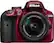Front. Nikon - D3400 DSLR Camera with AF-P DX NIKKOR 18-55mm f/3.5-5.6G VR Lens - Red.