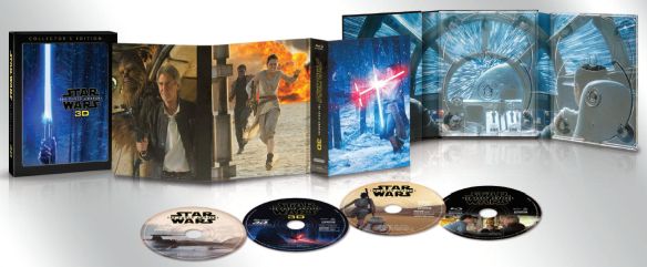  Star Wars: The Force Awakens [3D] [Includes Digital Copy] [Blu-ray/DVD] [Blu-ray/Blu-ray 3D/DVD] [2015]