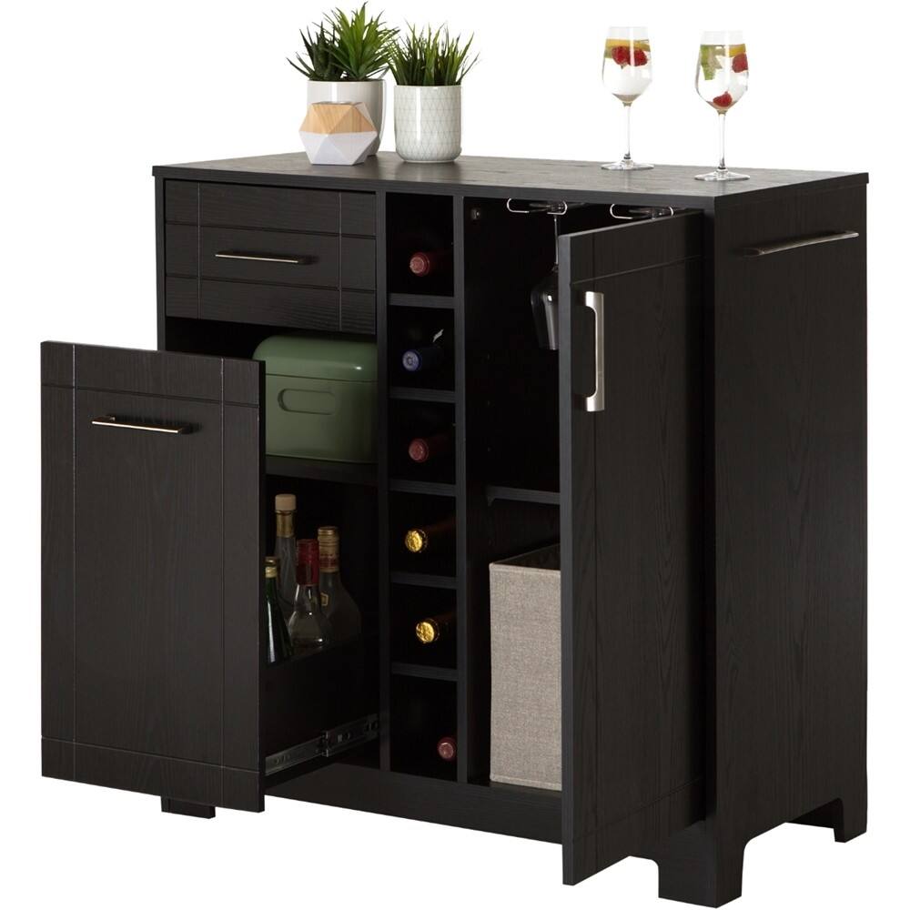 Vietti bar shop cabinet black