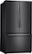 Angle Zoom. Samsung - 25.5 Cu. Ft. French Door Fingerprint Resistant Refrigerator - Black stainless steel.