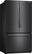 Angle. Samsung - 25.5 Cu. Ft. French Door Fingerprint Resistant Refrigerator - Black stainless steel.