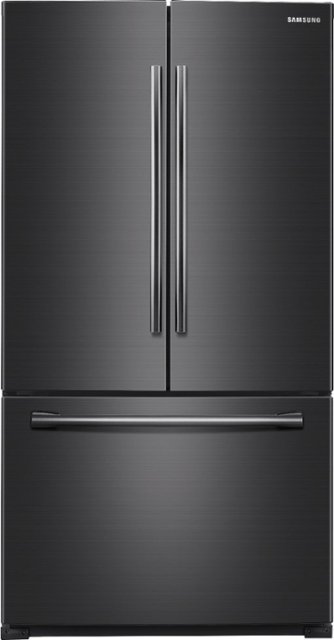 Samsung 25.5 Cu. Ft. French Door Refrigerator Black RF260BEAESG - Best Buy