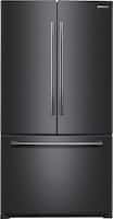 Samsung - 25.5 Cu. Ft. French Door Fingerprint Resistant Refrigerator - Black stainless steel - Front_Zoom