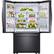 Alt View 4. Samsung - 25.5 Cu. Ft. French Door Fingerprint Resistant Refrigerator - Black stainless steel.