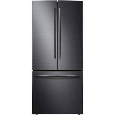Samsung Samsung 30 Wide 22 Cu Ft French Door Fingerprint Resistant Refrigerator Black Stainless Steel Fingerprint Resistant Black