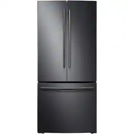 Samsung - 30" Wide, 22 cu. ft. French Door Fingerprint Resistant Refrigerator - Black Stainless Steel