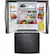 Alt View 1. Samsung - 30" Wide, 22 cu. ft. French Door Fingerprint Resistant Refrigerator - Black stainless steel.