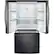 Alt View 2. Samsung - 30" Wide, 22 cu. ft. French Door Fingerprint Resistant Refrigerator - Black stainless steel.