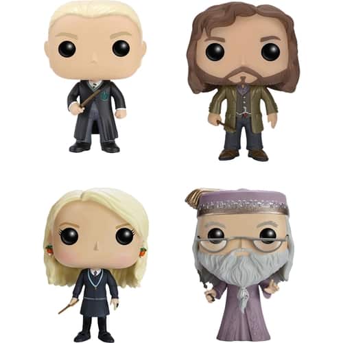 Funko - Harry Potter POP! Movies Collectors Set: Draco Malfoy, Sirius Black, Luna Lovegood and Dumbledore - Multi - Larger Front
