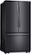 Angle Zoom. Samsung - 25.5 Cu. Ft. French Door Fingerprint Resistant Refrigerator with Internal Water Dispenser - Black stainless steel.