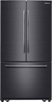 Samsung - 25.5 Cu. Ft. French Door Fingerprint Resistant Refrigerator with Internal Water Dispenser - Black Stainless Steel - Front_Zoom
