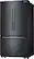 Left. Samsung - 25.5 Cu. Ft. French Door Fingerprint Resistant Refrigerator with Internal Water Dispenser - Black Stainless Steel.