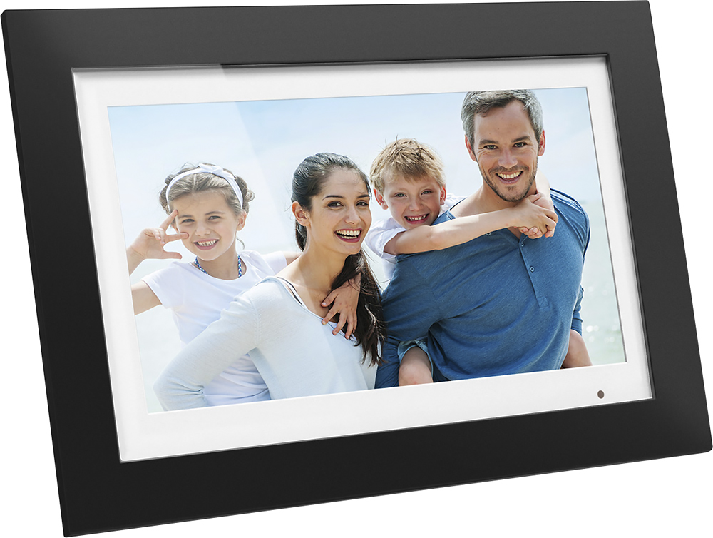 Angle View: Aluratek - 14" Widescreen LCD Digital Photo Frame