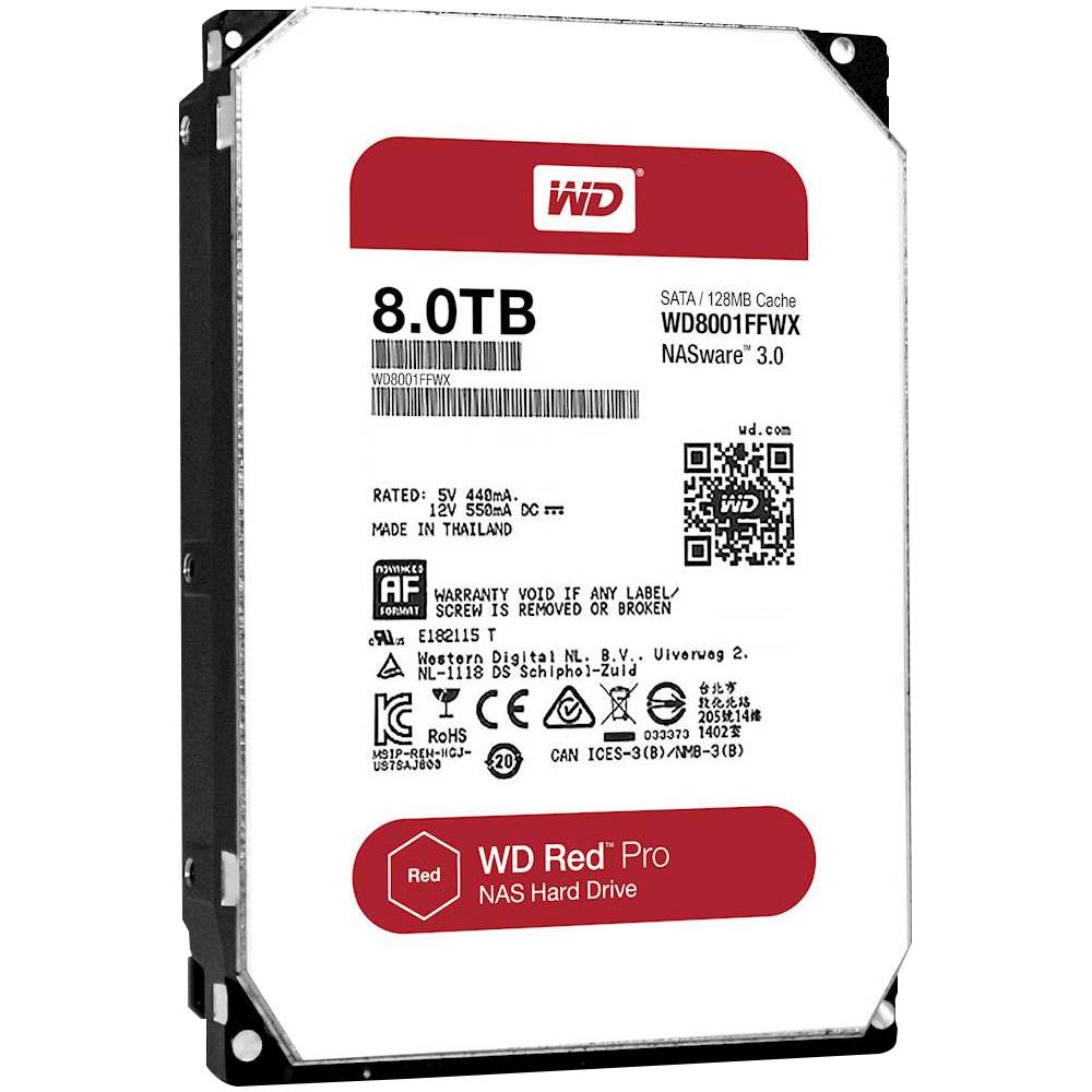 forhistorisk Ubestemt skære WD Red Pro 8TB Internal SATA NAS Hard Drive WD8001FFWX - Best Buy