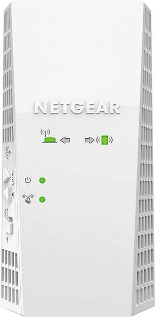 Netgear Nighthawk Ac1900 Dual Band Wi Fi Range Extender White Ex6400 100nas Best Buy