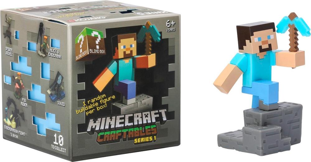Official Minecraft Craftables Series 1 Figure 3-Pack Set Blind Pack 3 Random Styles 