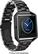 Angle. Platinum™ - Stainless Steel Watch Strap for Fitbit Blaze - Black.