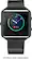 Alt View 11. Platinum™ - Leather Watch Strap for Fitbit Blaze - Black.