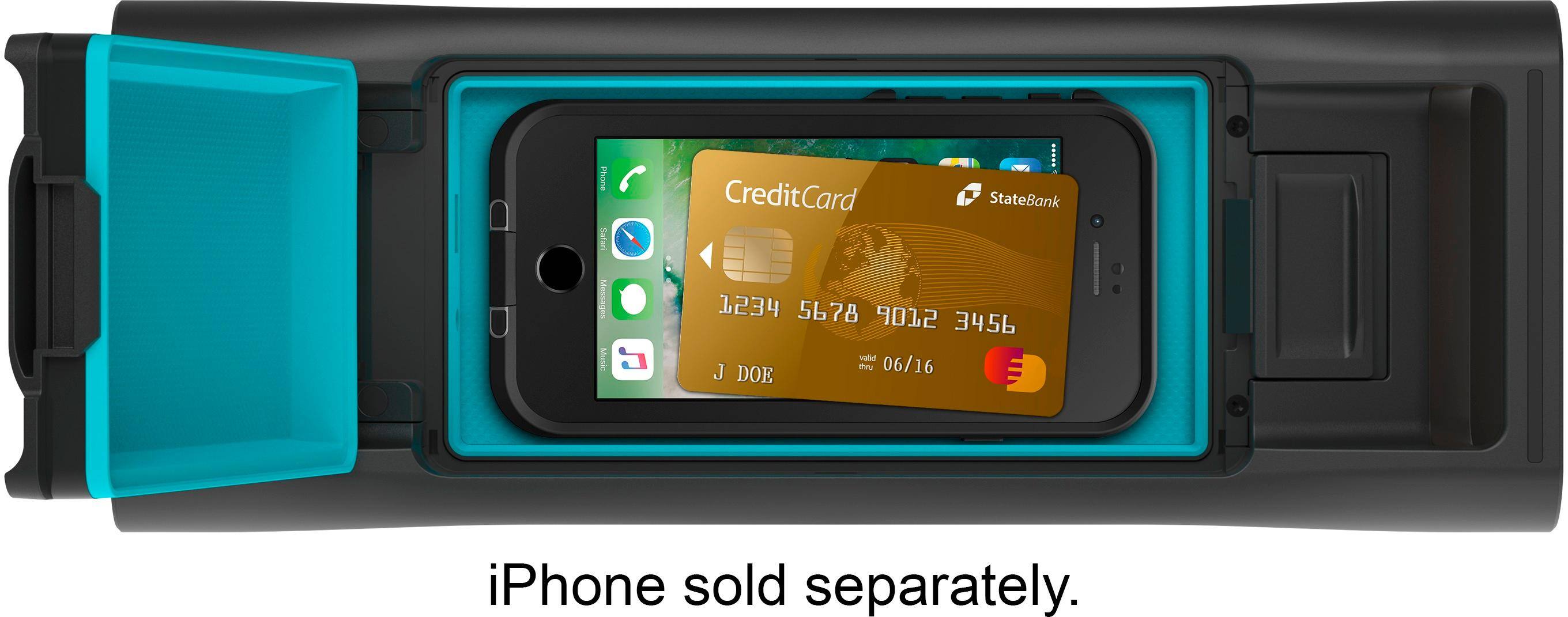 Alt View 13. LifeProof - AQUAPHONICS AQ11 Portable Bluetooth Speaker - Obsidian Sand.