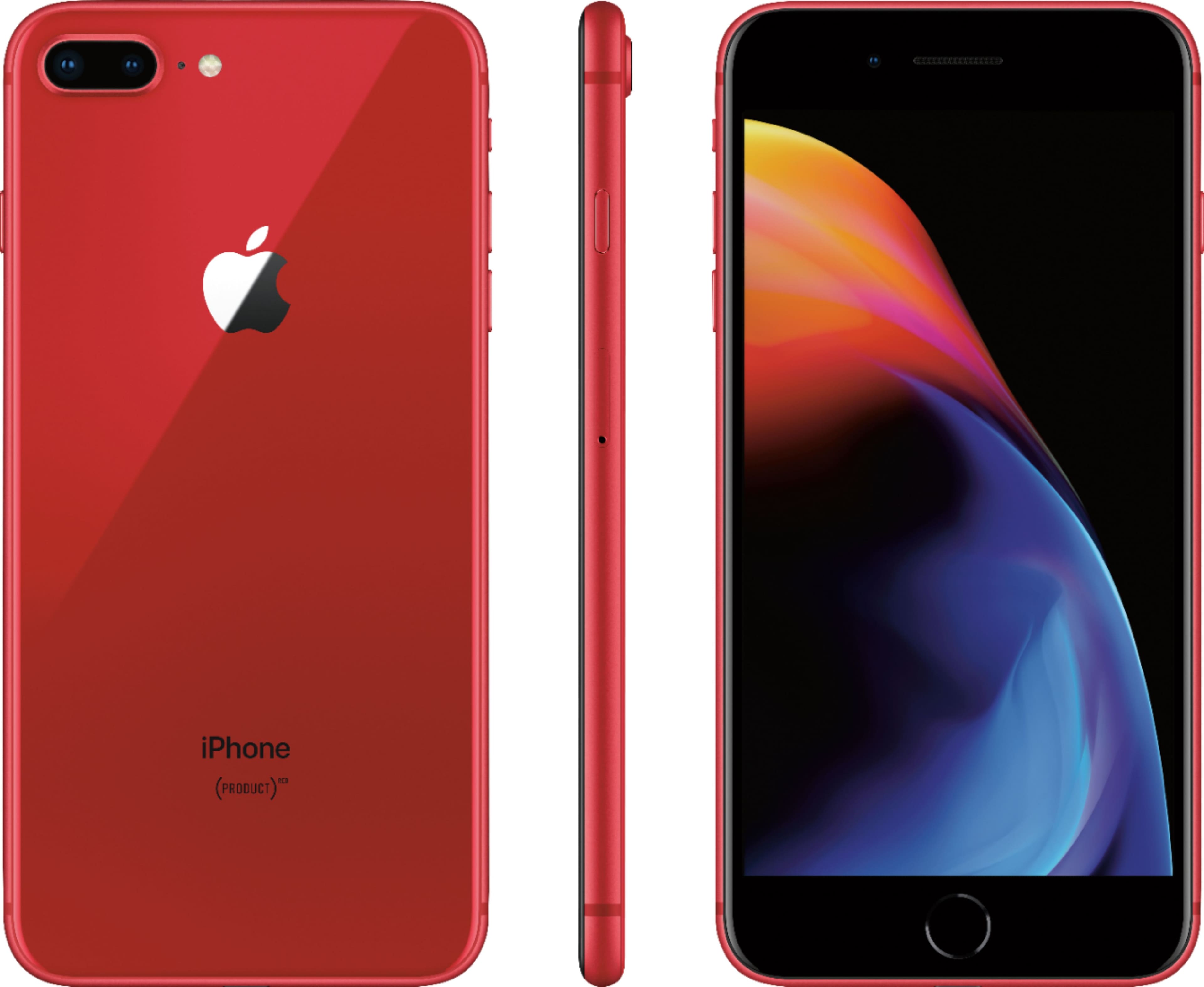 います iPhone8plus 64GB PRODUCT RED 純正新品バッテリー ロック