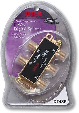 Front Standard. RCA - 4-Way Digital Splitter.