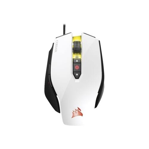 CORSAIR - PRO RGB FPS USB Optical Gaming Mouse - White - Larger Front