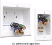 Angle Zoom. PowerBridge - In-Wall Power and Cable Management - White.